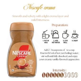 NESCAFÉ® Instantkaffee Crema Kaffee 100g