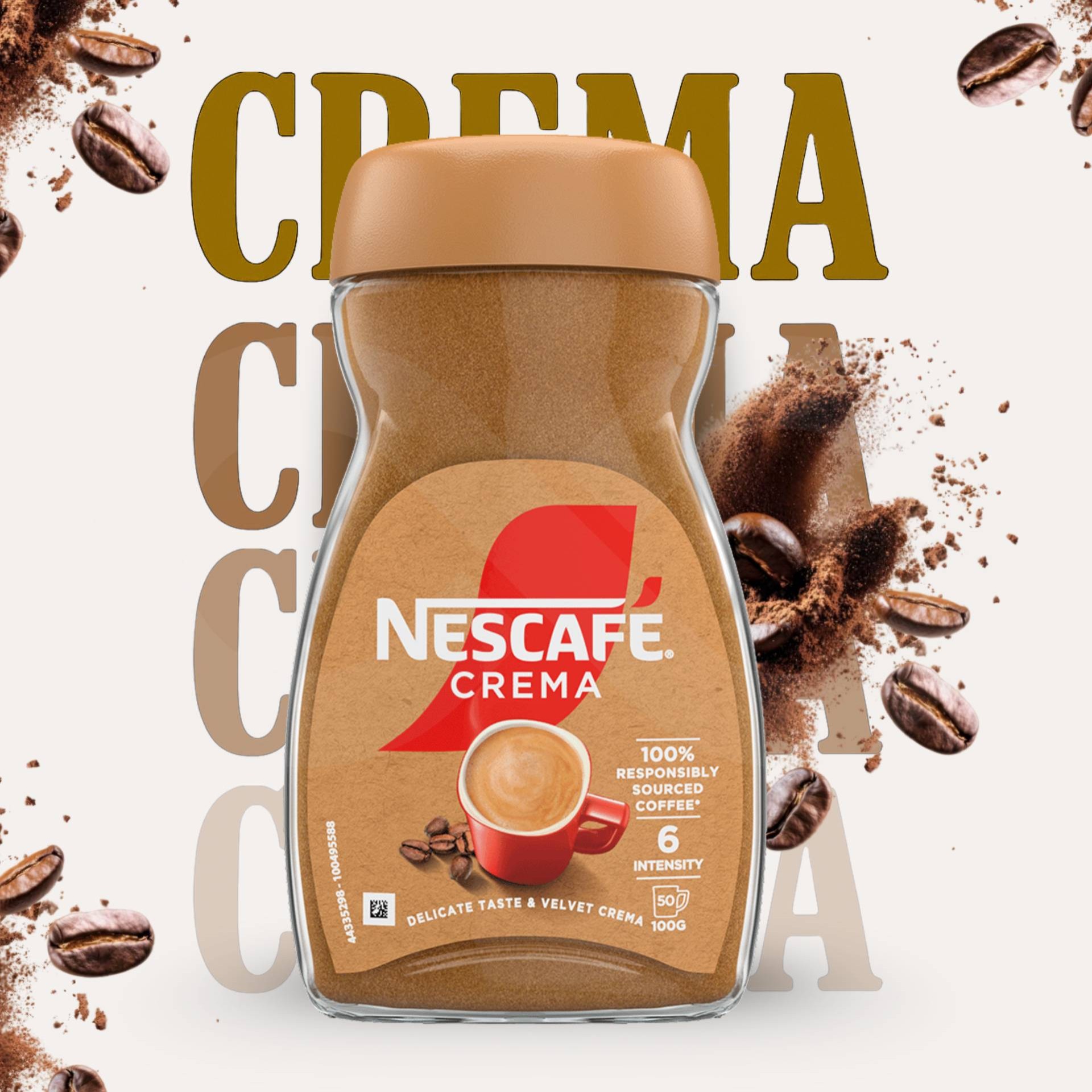 NESCAFÉ® Instantkaffee Crema Kaffee 100g