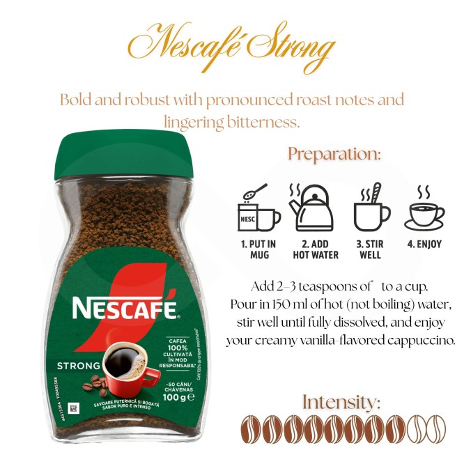 NESCAFɮ Caff� Solubile Strong 100g