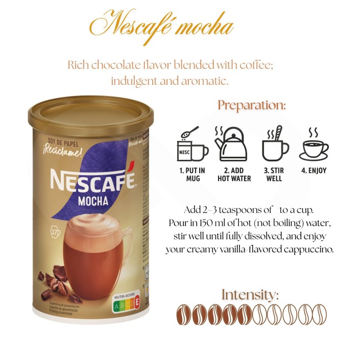 NESCAFÉ® Café Soluble Cappuccino Mocha 306g