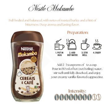 MOKAMBO� Caf� Soluble Cereales y Caf� 200g