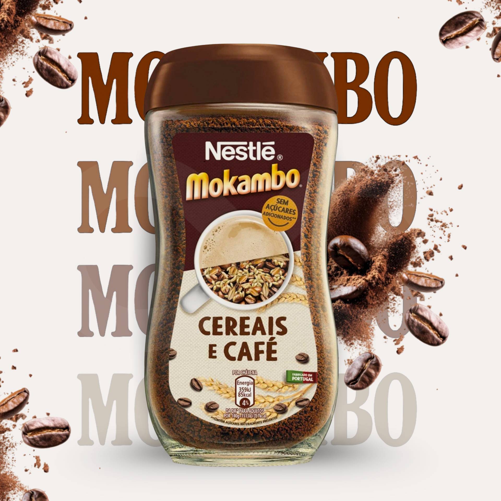 MOKAMBO® Café Soluble Cereales y Café 200g