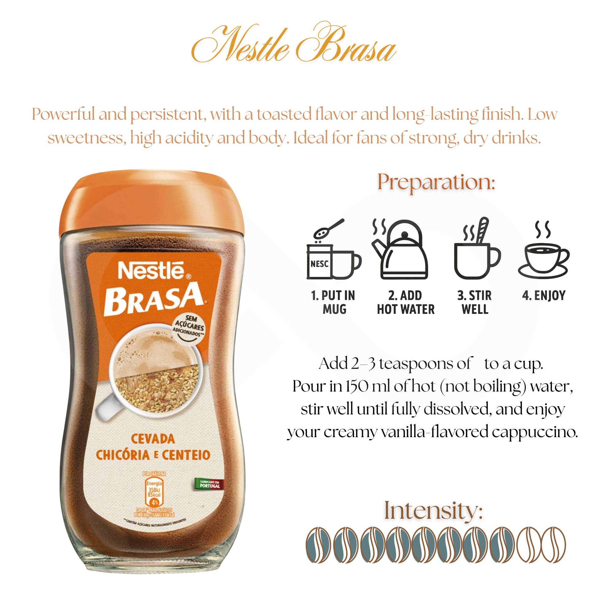 BRASA® Café Soluble Cereais Sem 200g