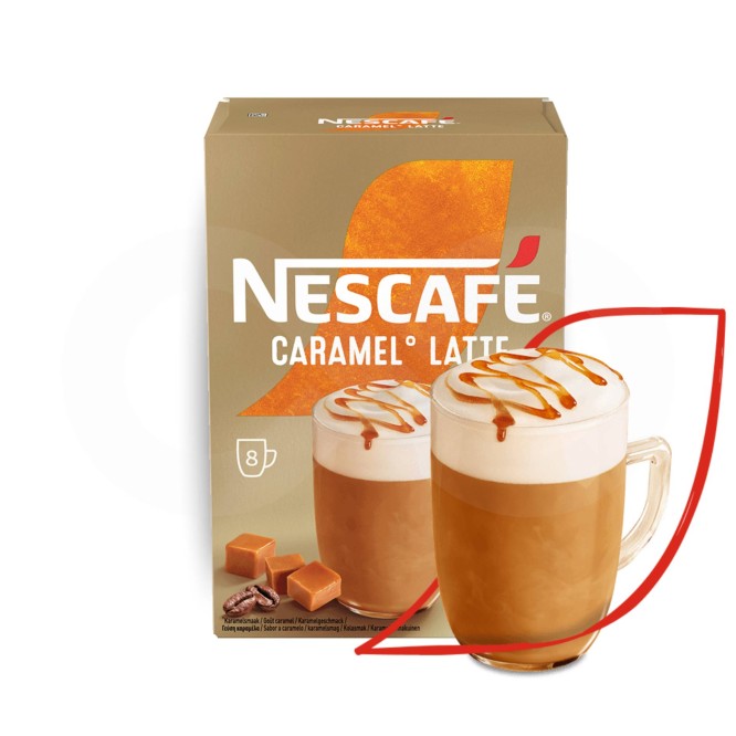NESCAFÉ® Instant Coffee Cappuccino Caramel Latte 8 un.
