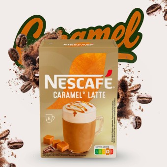 NESCAFÉ® Instant Coffee Cappuccino Caramel Latte 8 un.