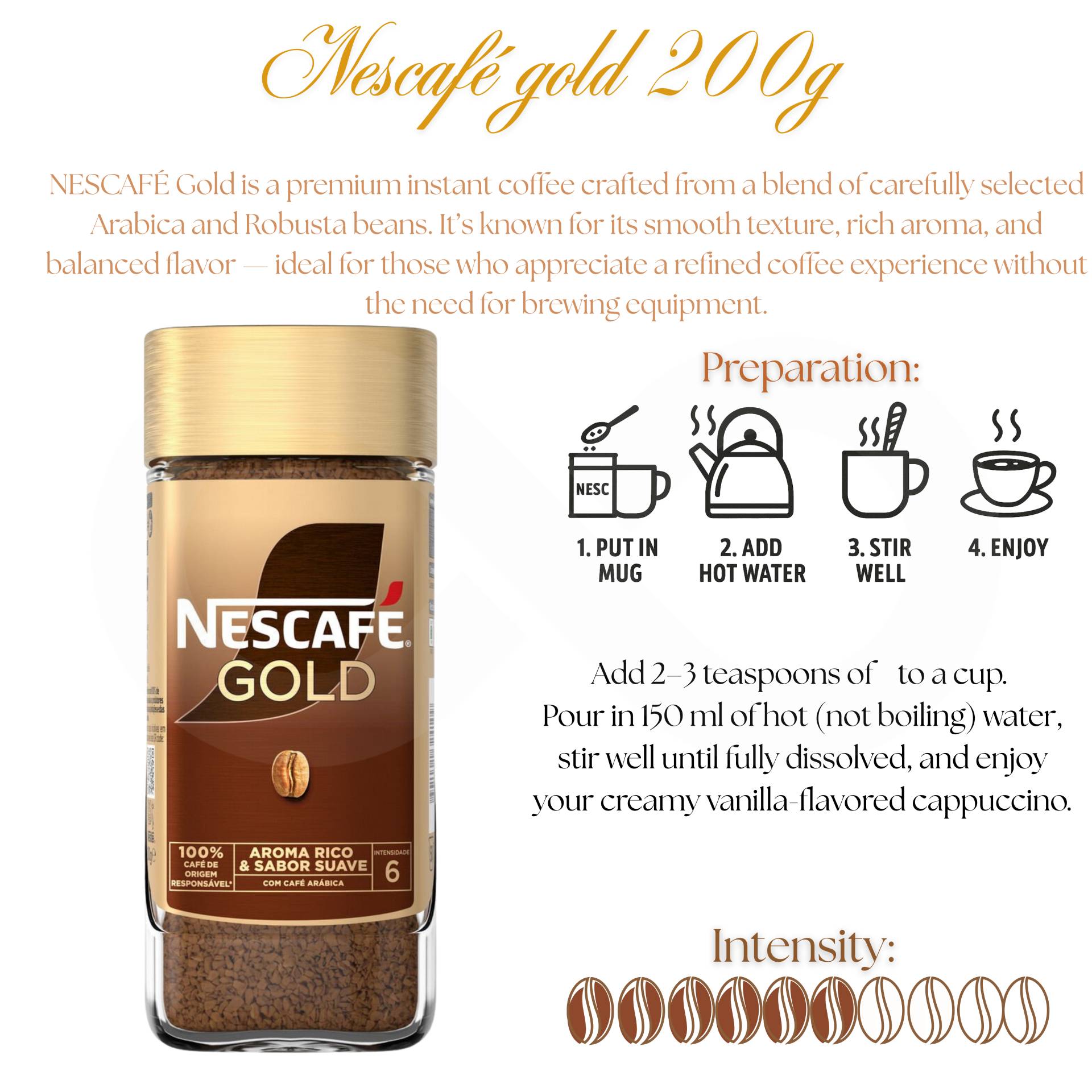 NESCAFÉ® Instantkaffee Lösliches Gold 200g