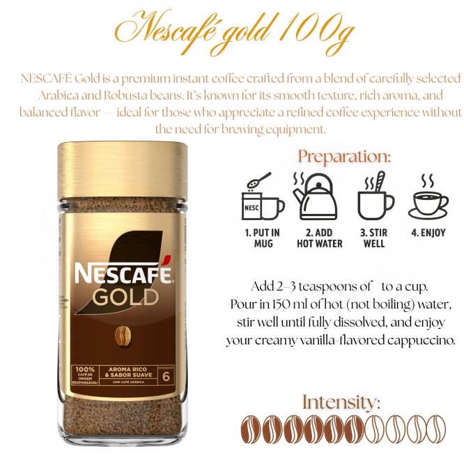 NESCAFÉ® Kawa Rozpuszczalna Gold 100g