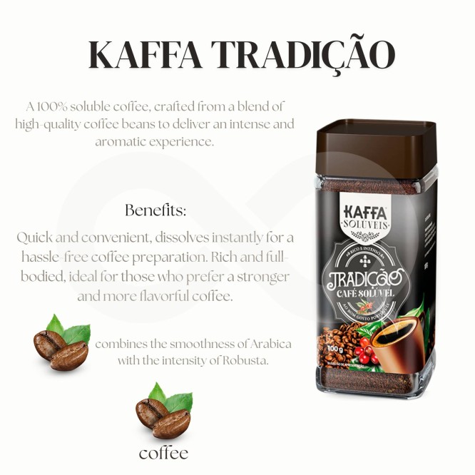 KAFFA® Oploskoffie Oplosbaar Tradição 100g