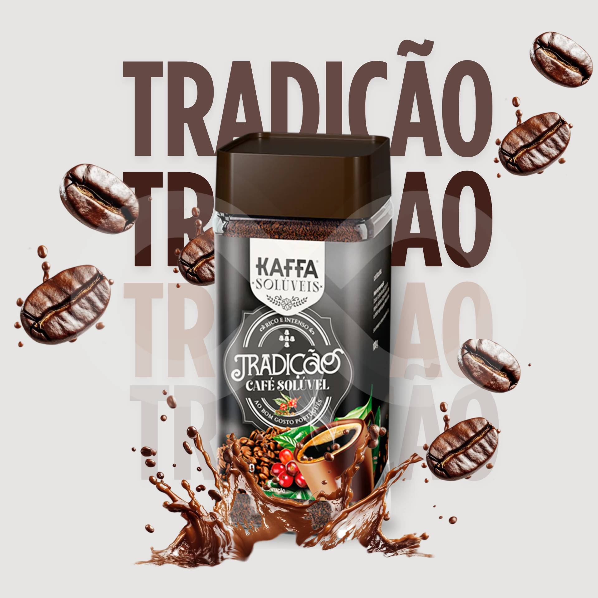 KAFFA® Oploskoffie Oplosbaar Tradição 100g