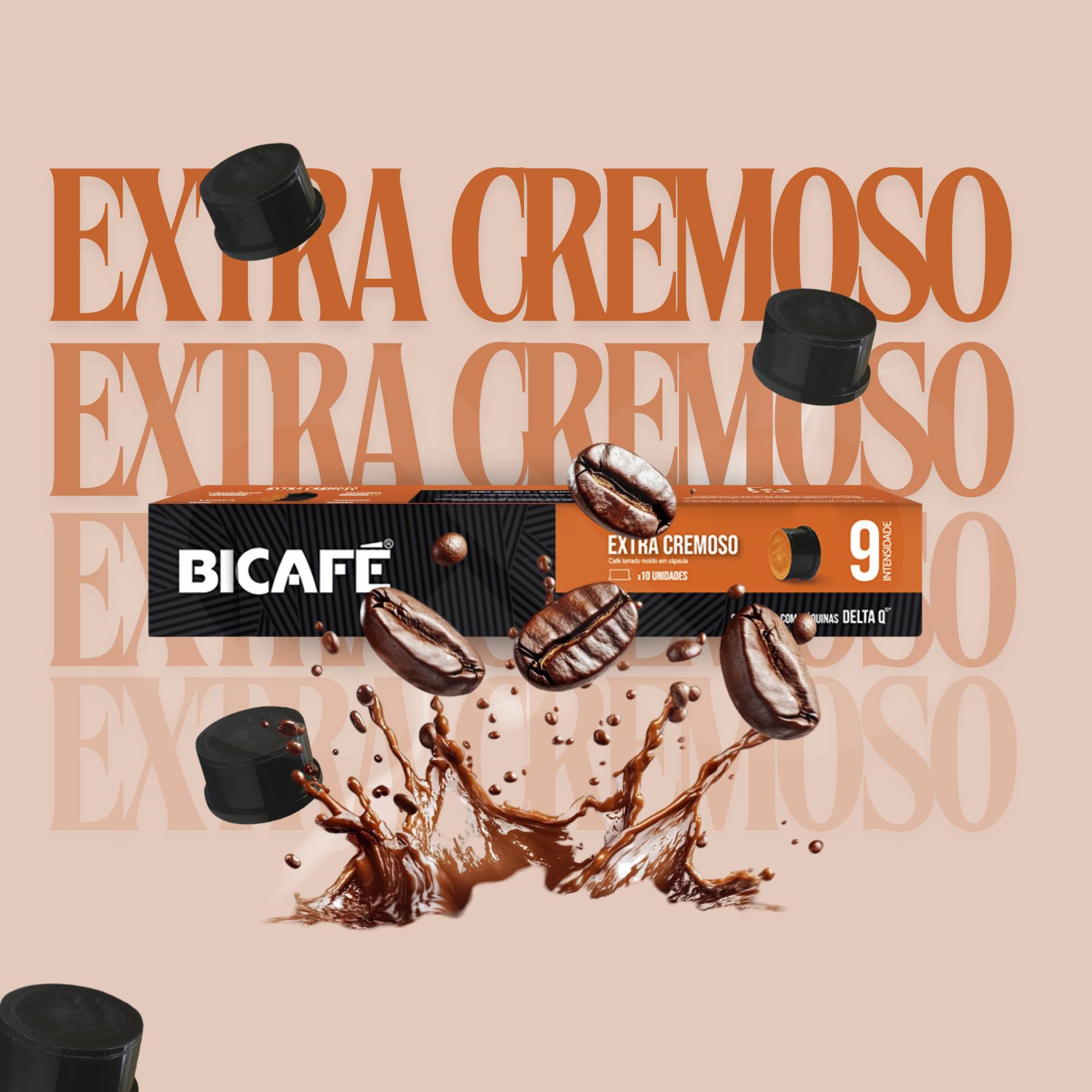 BICAFÉ® Kapseln Delta Q Extra Cremoso 10 Stk.