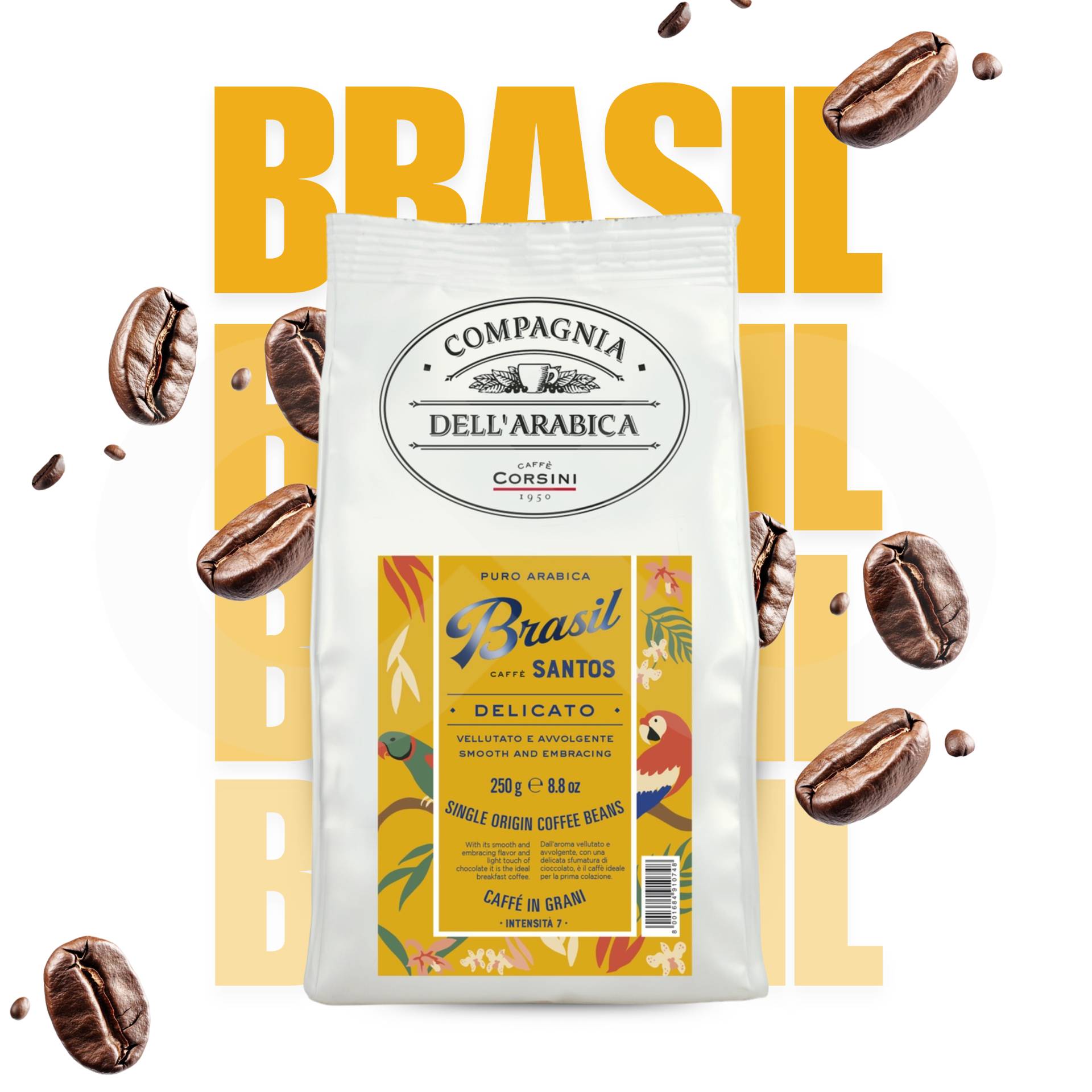 COMPAGNIA DELL ARABICA® Kaffeebohnen Brasil 250g