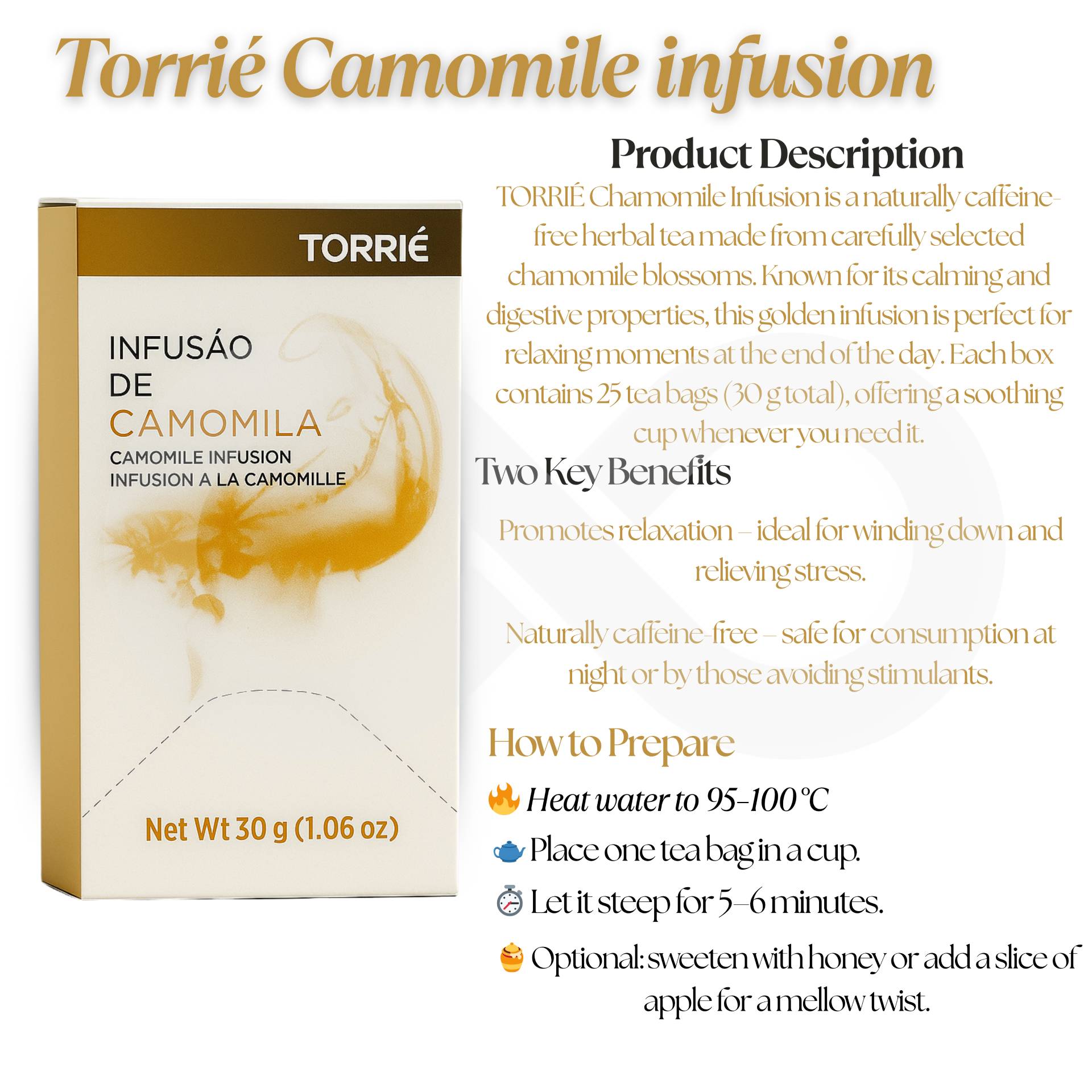 TORRIE® Tè Alla Camomilla 25 pz.