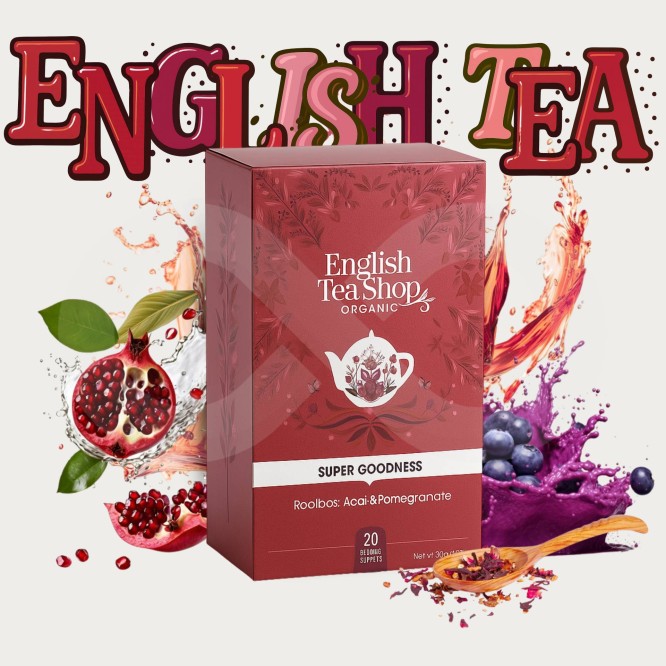 ENGLISH TEA SHOP® Tè Rooibos, Acai E Melograno 20 pz.