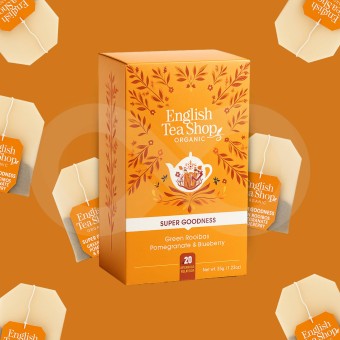ENGLISH TEA SHOP® Zielony Rooibos, Granat I Jagoda 20 szt.