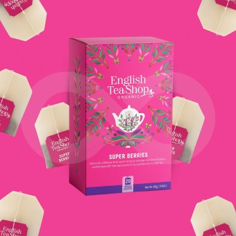ENGLISH TEA SHOP® Chá Super Berries 20 un.
