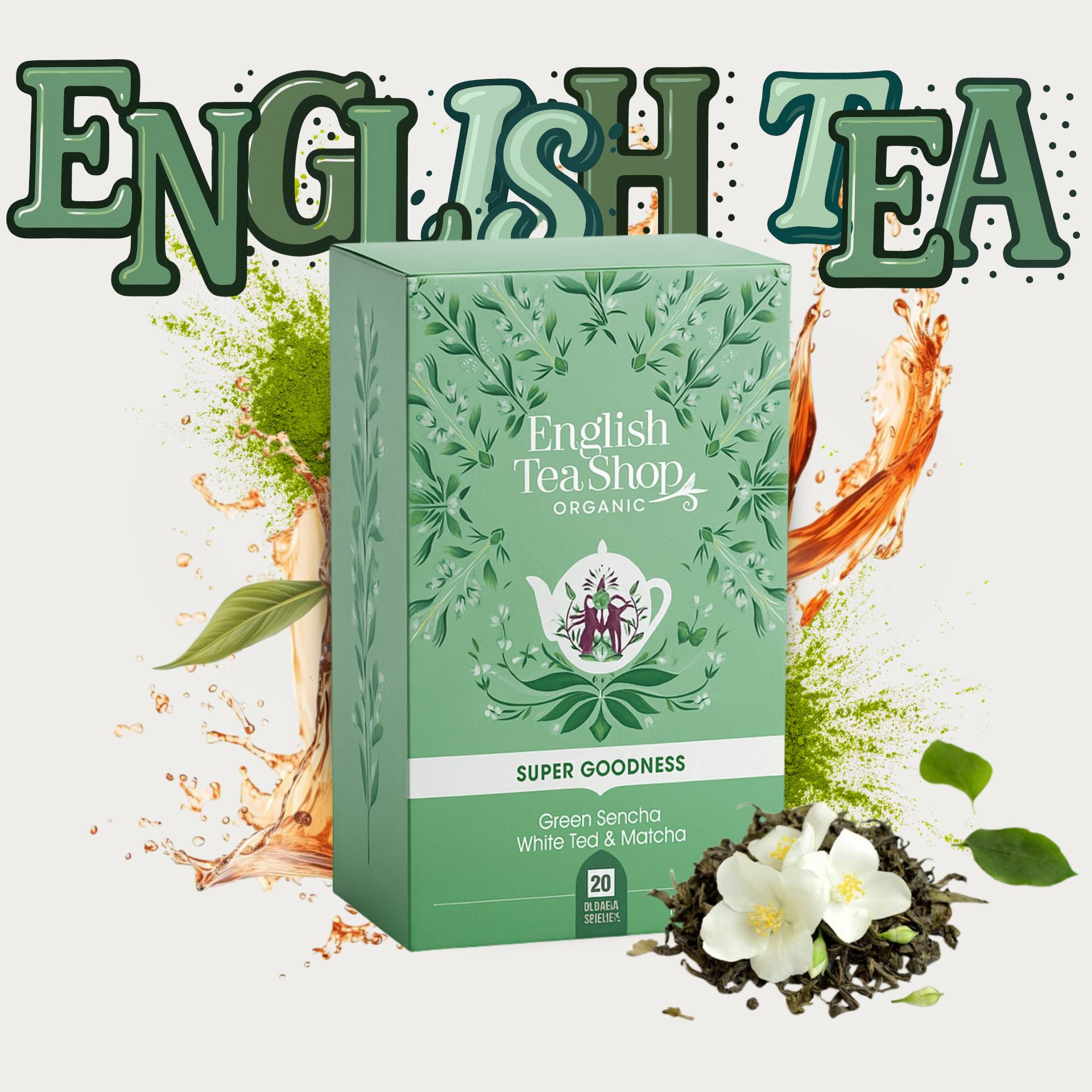 ENGLISH TEA SHOP® Tè Sencha, Bianco E Matcha 20 pz.