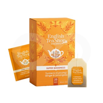 ENGLISH TEA SHOP® Thé Curcuma, Gingembre, Citronnelle 20 u. ENGLISH TEA SHOP® Thé Curcuma, Gingembre, Citronnelle 20 u.