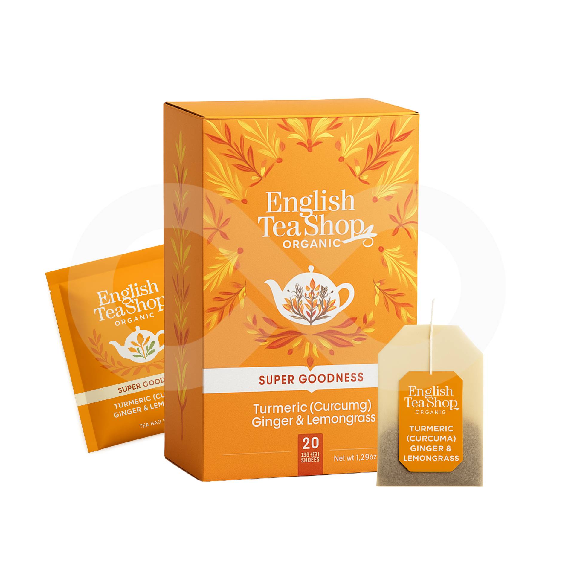 ENGLISH TEA SHOP® Kurkuma Imbir Trawa Cytrynowa 20 szt