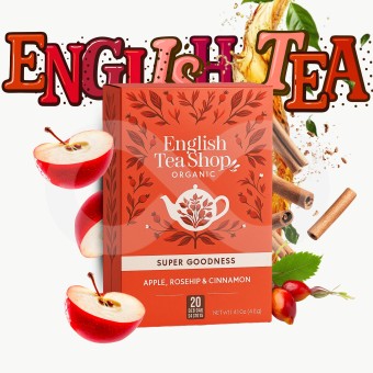 ENGLISH TEA SHOP� Ch� Apple, Rosehip & Cinnamon 20 un.