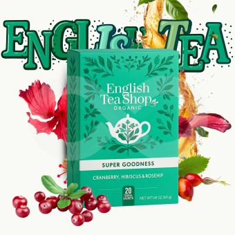 ENGLISH TEA SHOP® Arándano, Hibisco Y Rosa Mosqueta 20 uds.