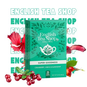 ENGLISH TEA SHOP� Mirtillo Rosso Ibisco, Rosa Canina 20 pz.