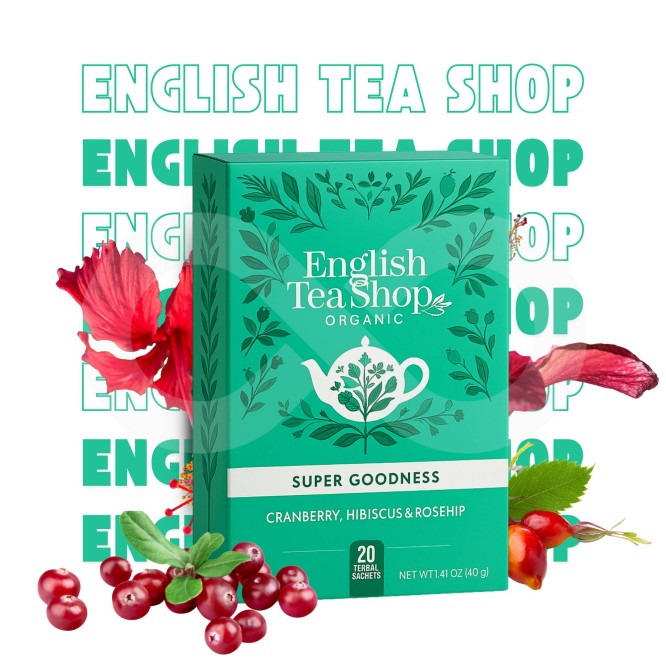ENGLISH TEA SHOP® Arándano, Hibisco Y Rosa Mosqueta 20 uds.