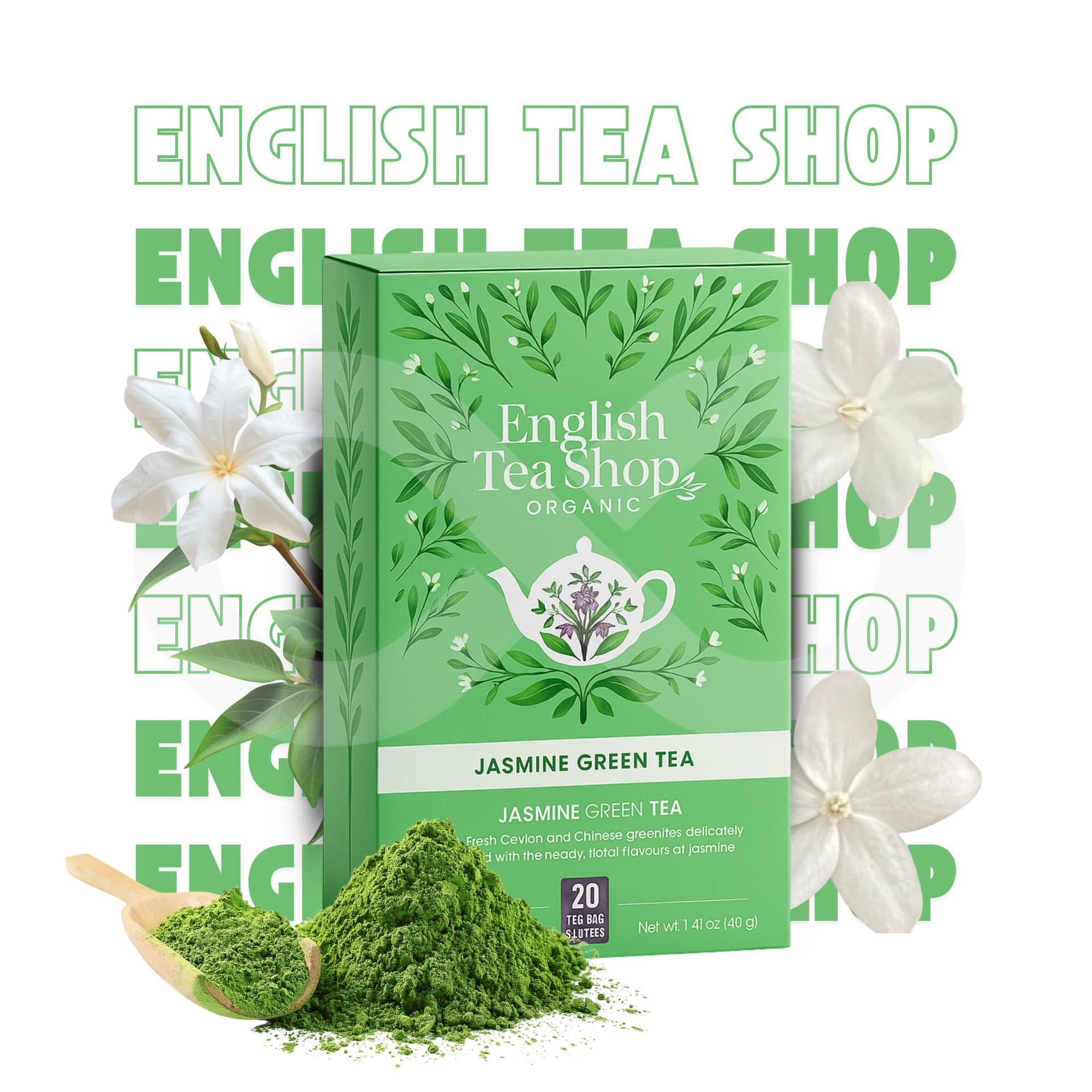 ENGLISH TEA SHOP® Tee Jasmin-Grüntee 20 Stk.