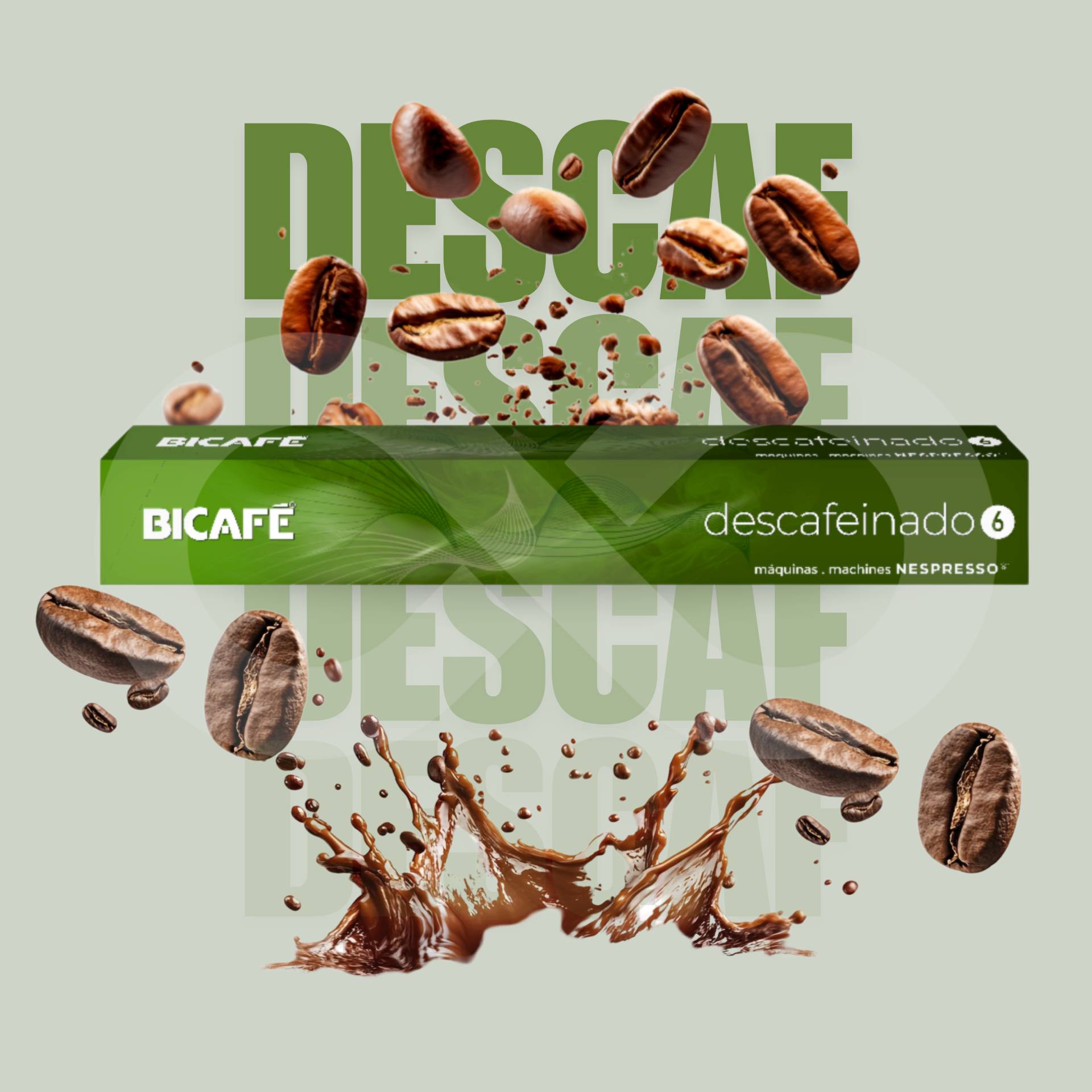 BICAFÉ® Cápsulas Nespresso Descafeinado 10 un.