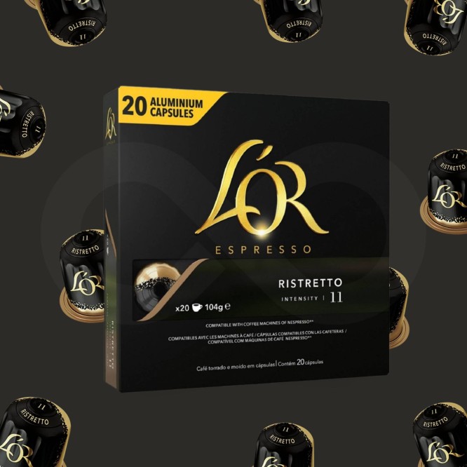 L´OR® Cápsulas Nespresso Ristretto 20 un.