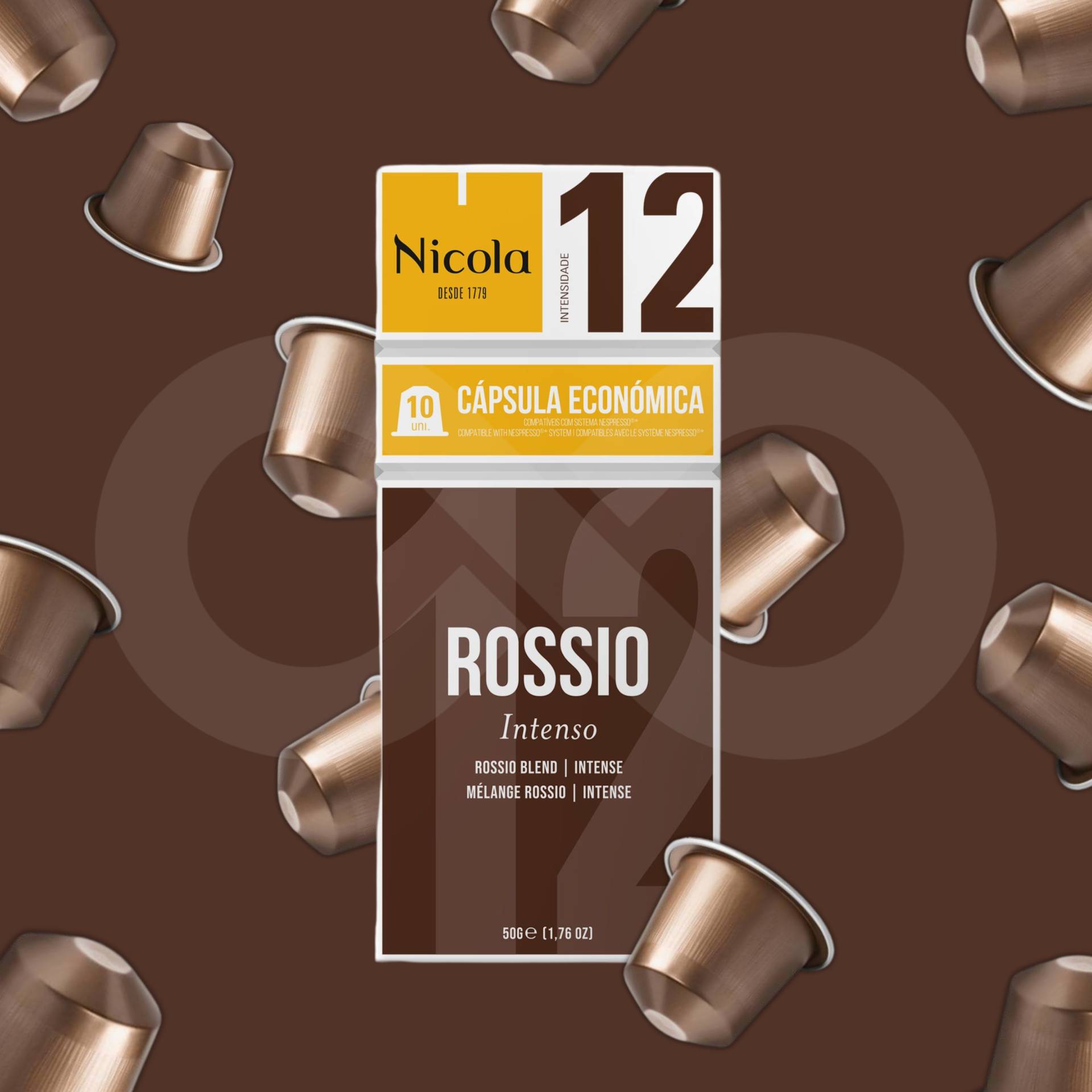 NICOLA® Cápsulas Nespresso Rossio 10 uds.