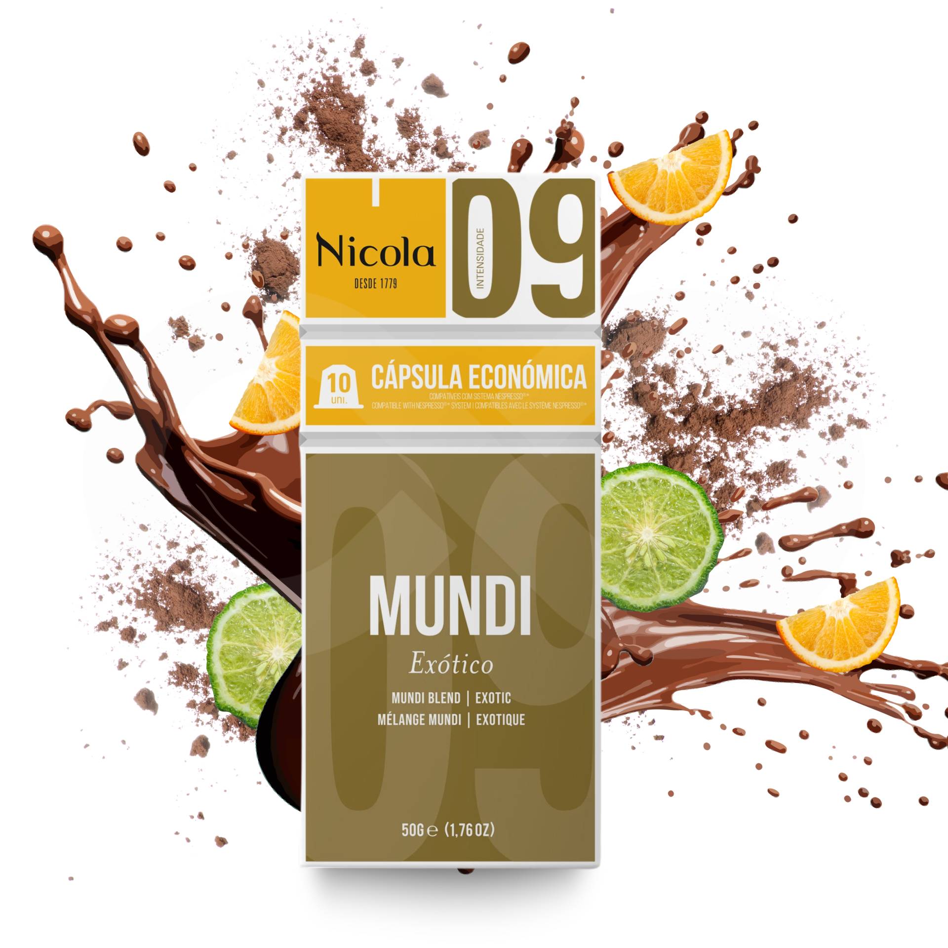 NICOLA® Cápsulas Nespresso Mundi 10 uds.