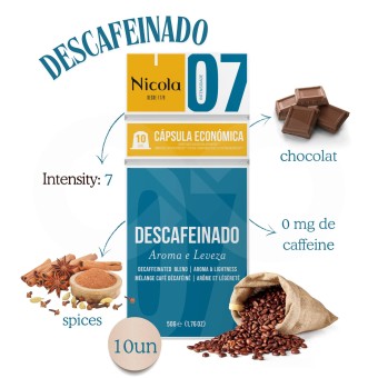 NICOLAź Kapsulki Nespresso Decaf 10 szt.