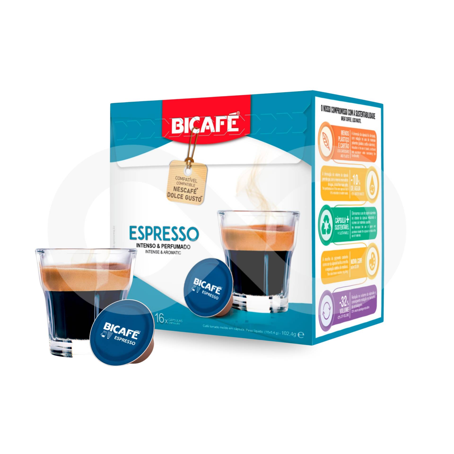 BICAFÉ® Kapseln Dolce Gusto Espresso 16 Stk.