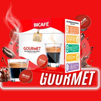 BICAFÉ® Capsules Dolce Gusto Gourmet 16 u.