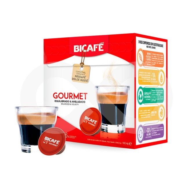 BICAFÉ® Capsules Dolce Gusto Gourmet 16 u.