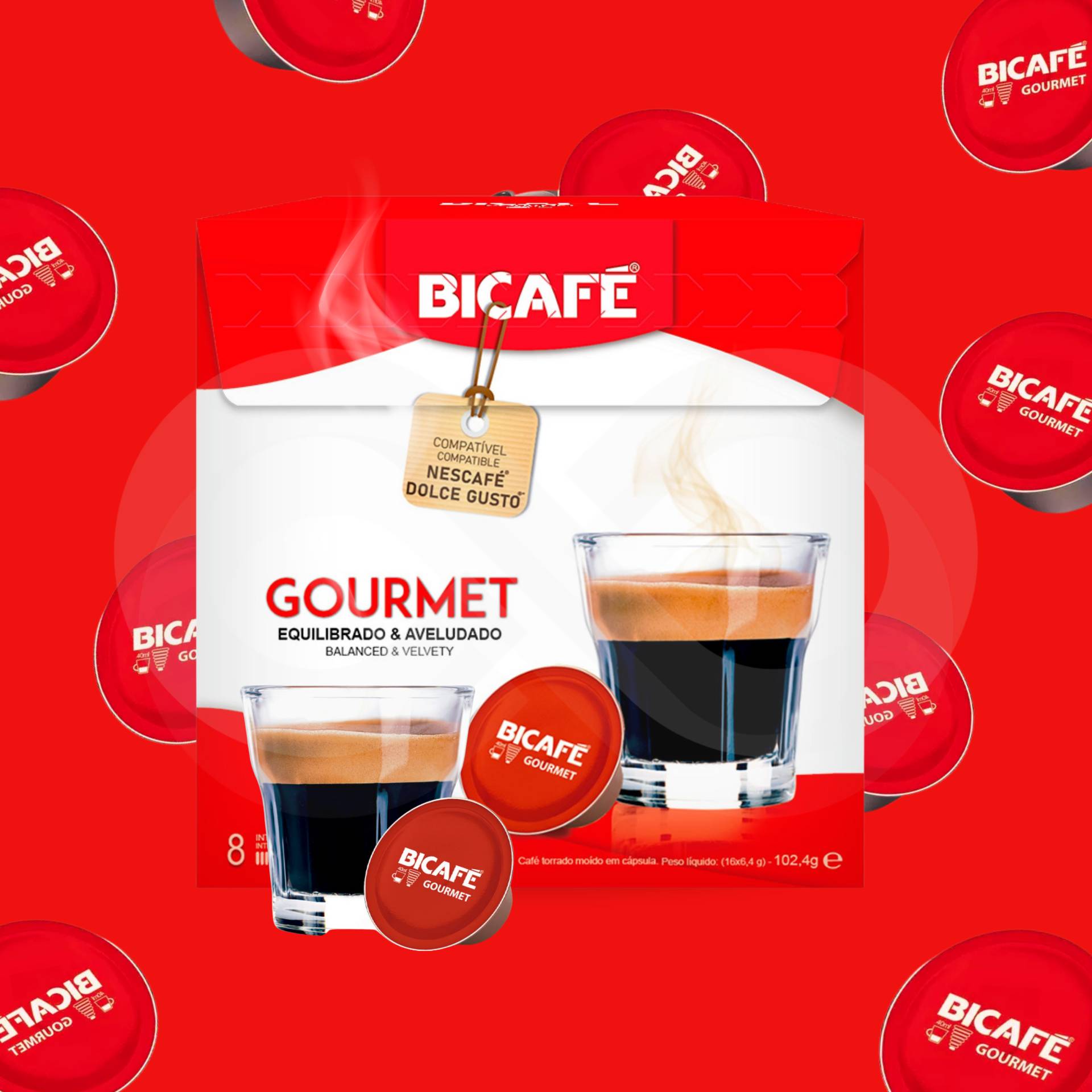 BICAFÉ® Capsules Dolce Gusto Gourmet 16 u.