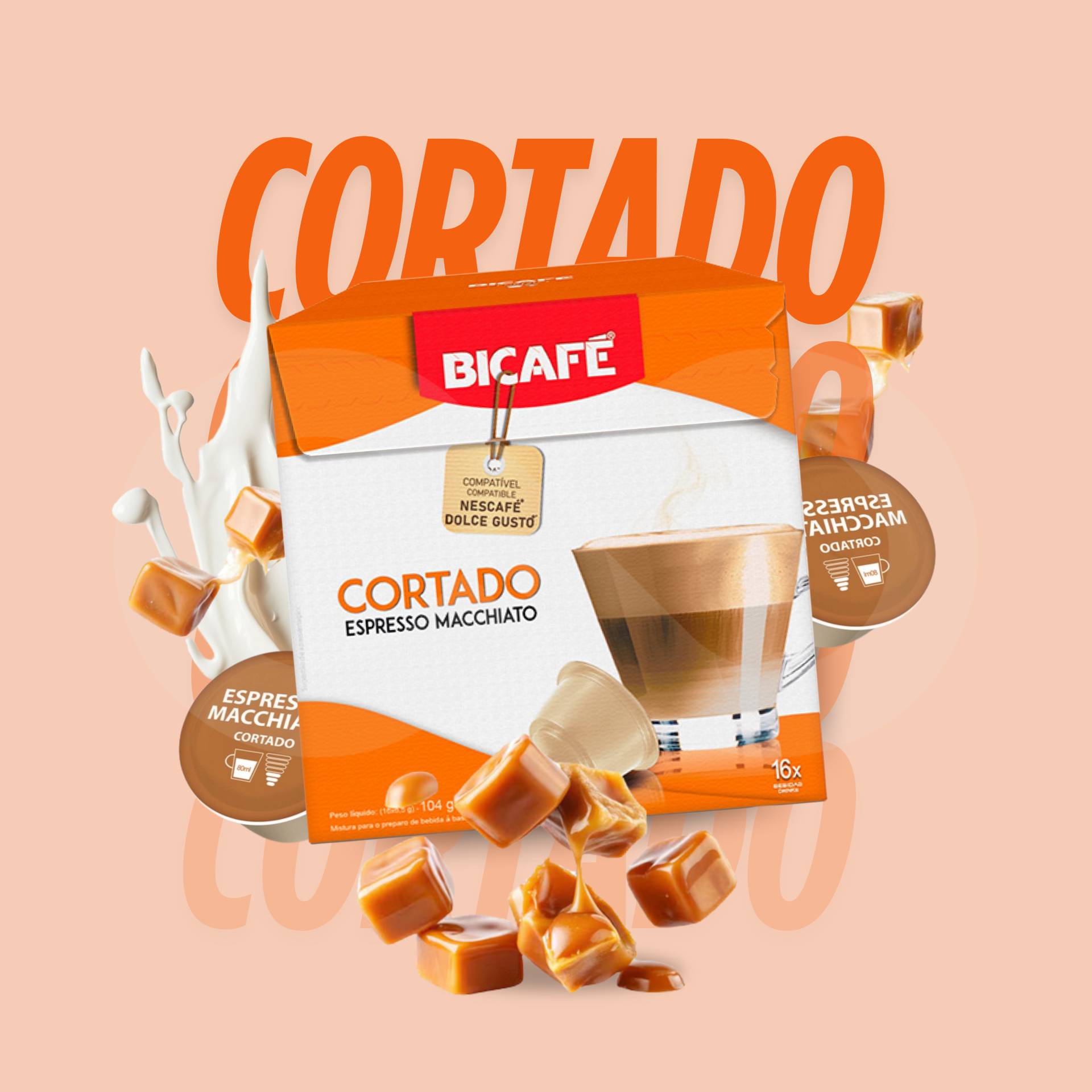 BICAFÉ® Cápsulas Dolce Gusto Cortado 16 uds.