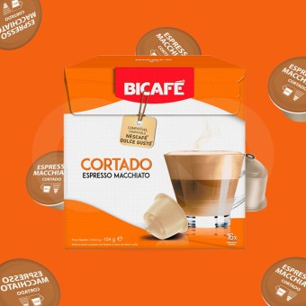 BICAFɮ Capsule Dolce Gusto Cortado 16 pz.