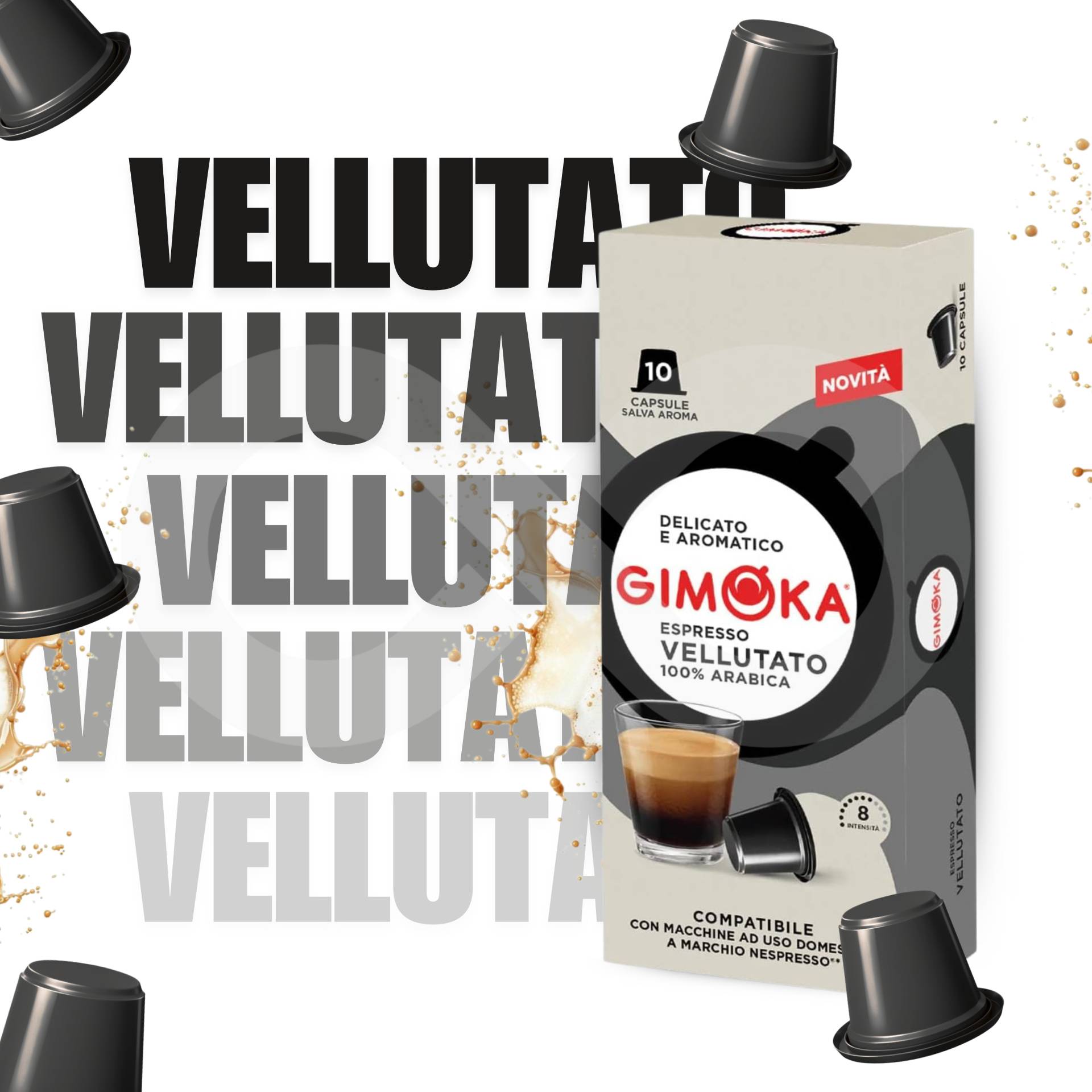 GIMOKA® Capsule Nespresso Vellutato 10 pz.