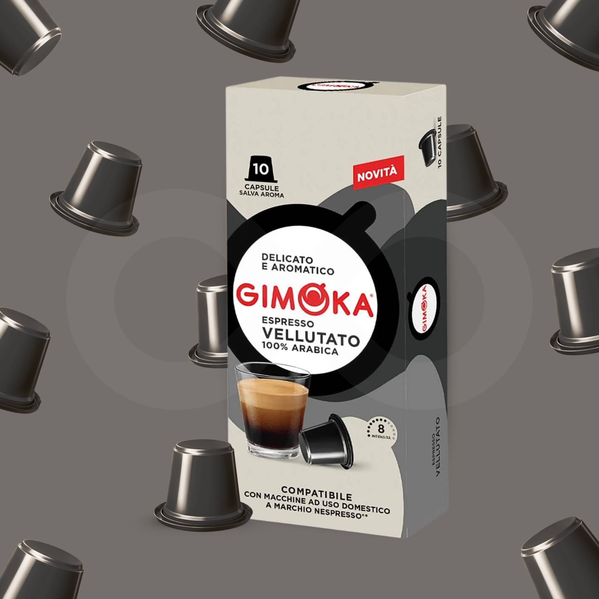 GIMOKA® Capsule Nespresso Vellutato 10 pz.