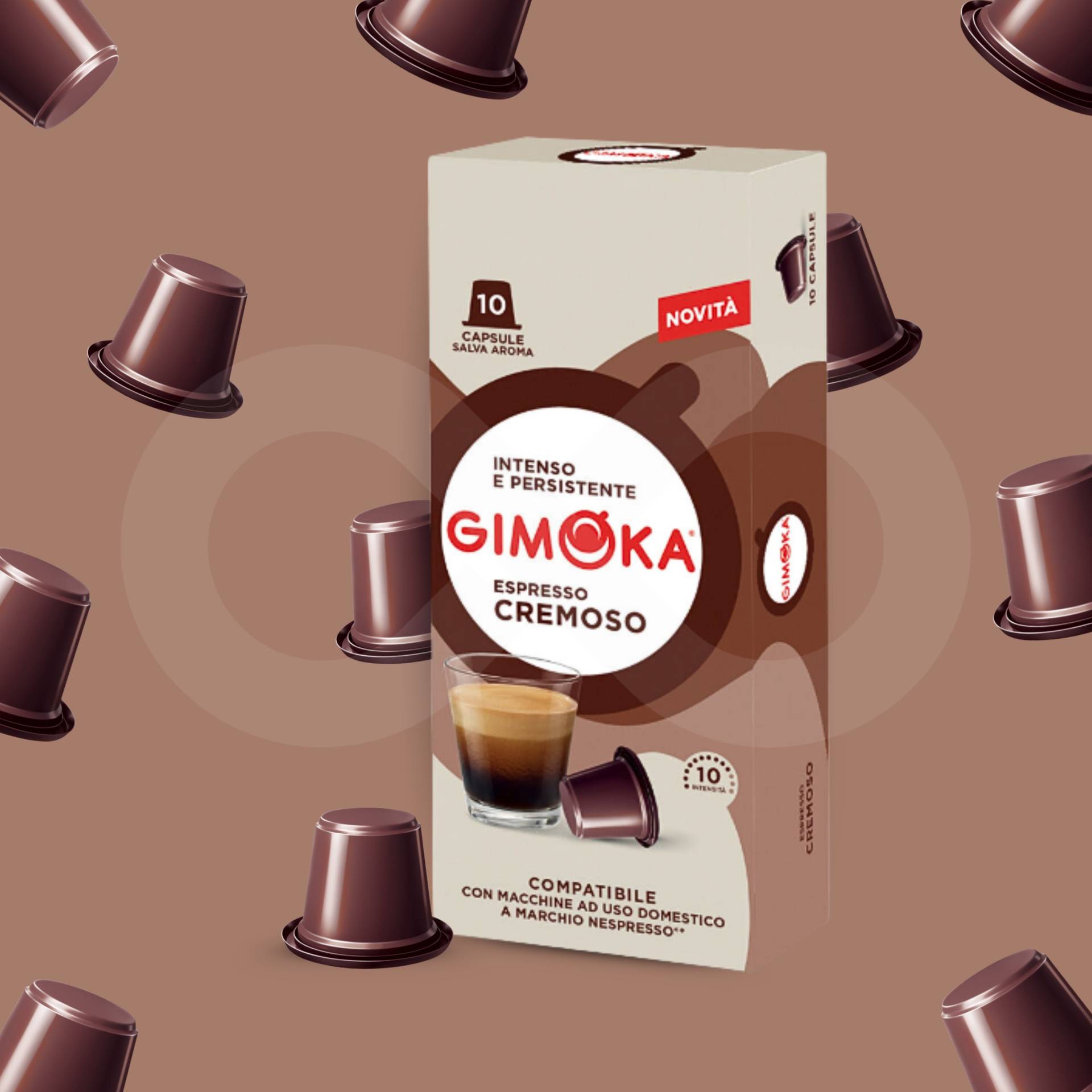 GIMOKAŽ Nespresso Capsules Cremoso 10 un.