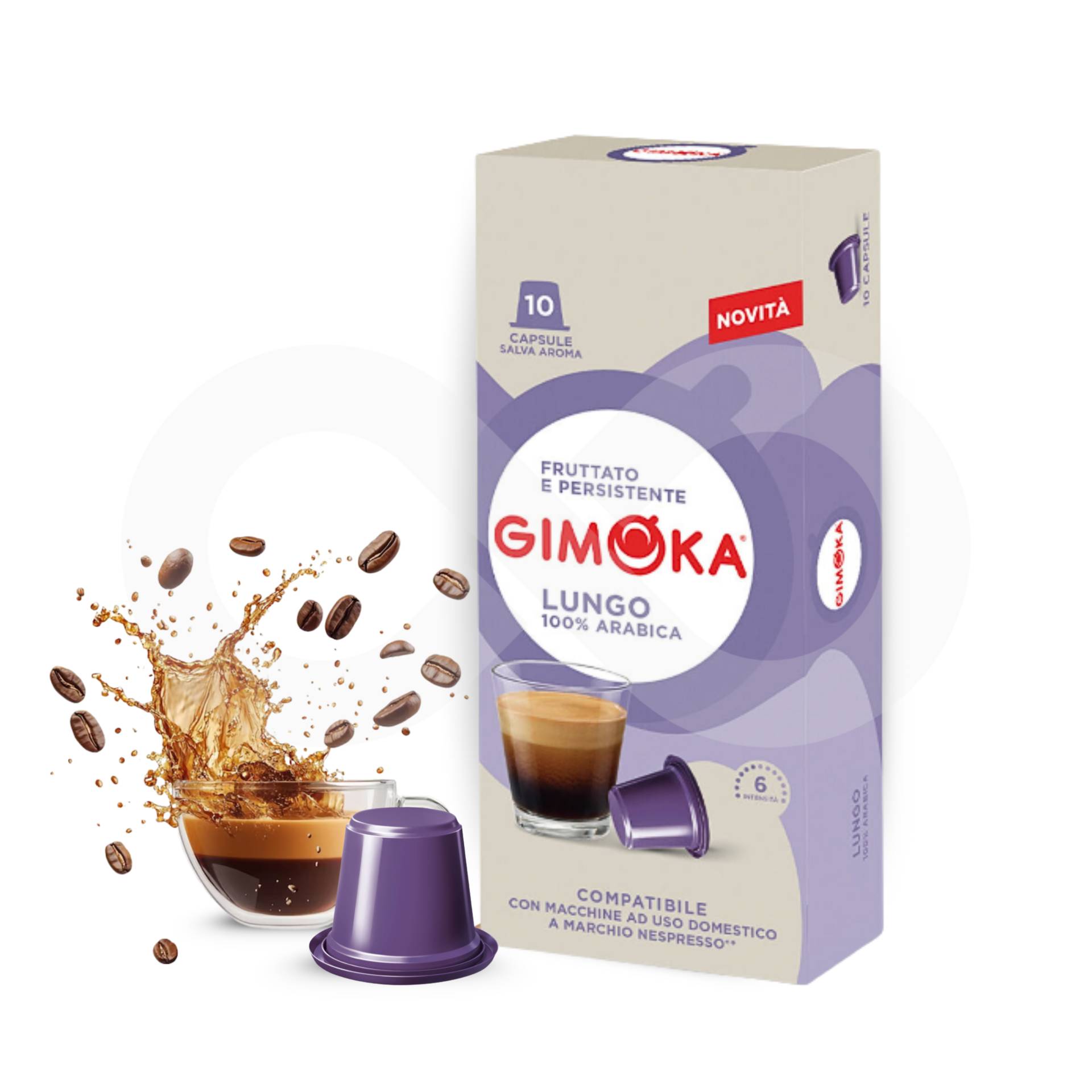 GIMOKA® Kapseln Nespresso Lungo 10 Stk.