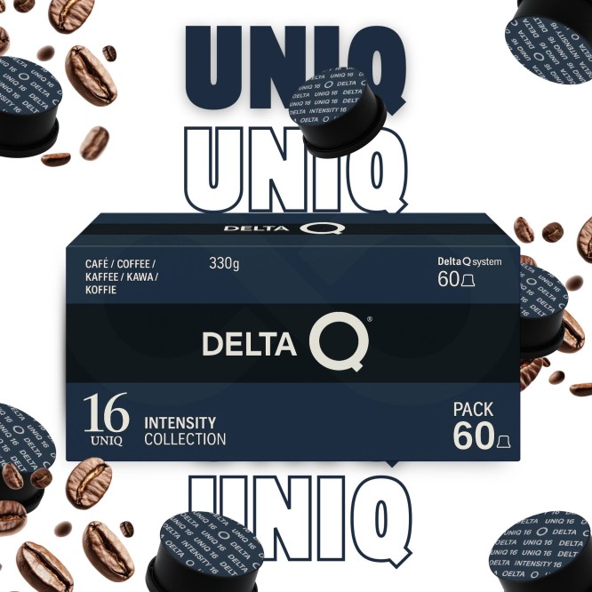 DELTA Q® Cápsulas Delta Q Uniq XXL 60 uds.