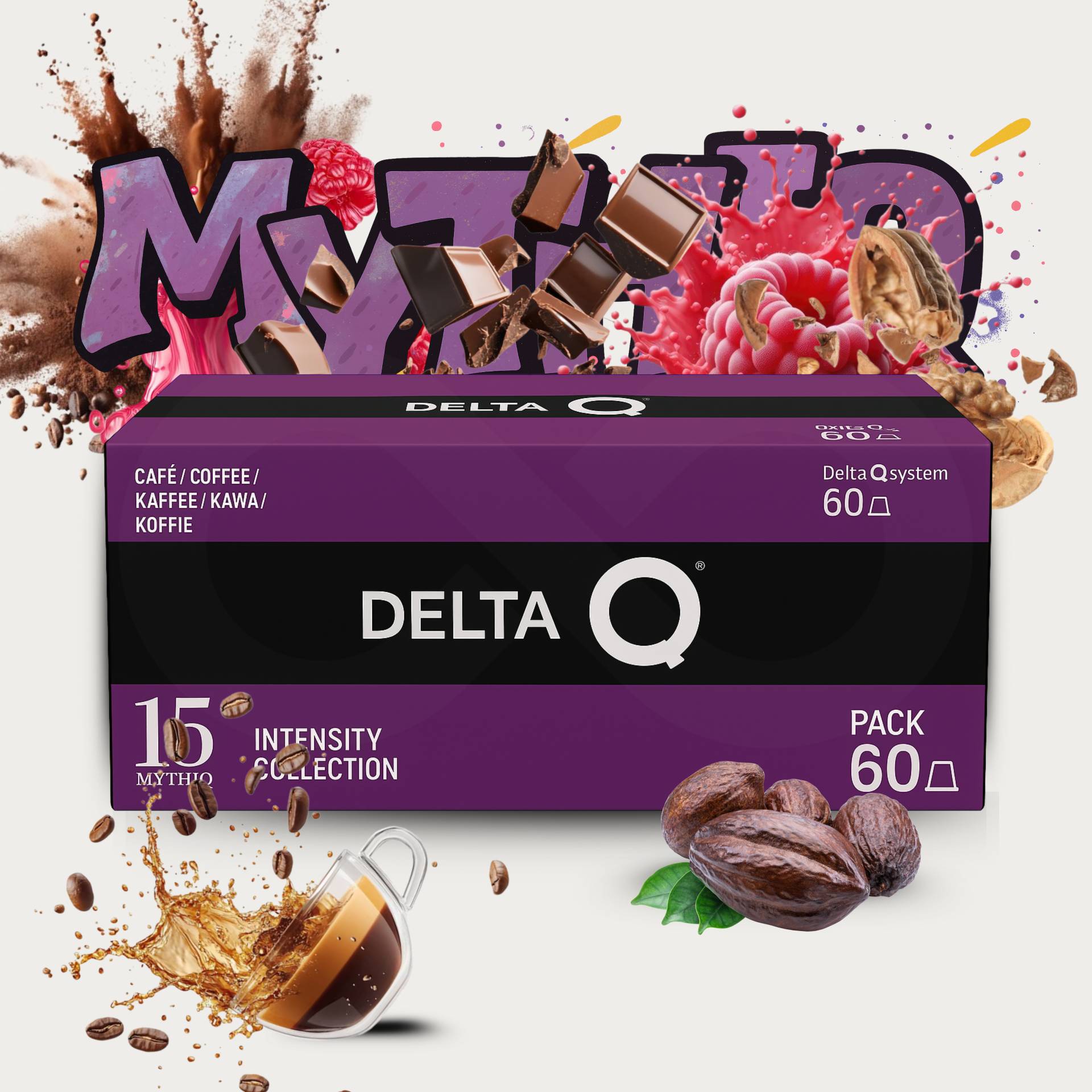 DELTA Q® Cápsulas Delta Q Mythiq XXL 60 un.
