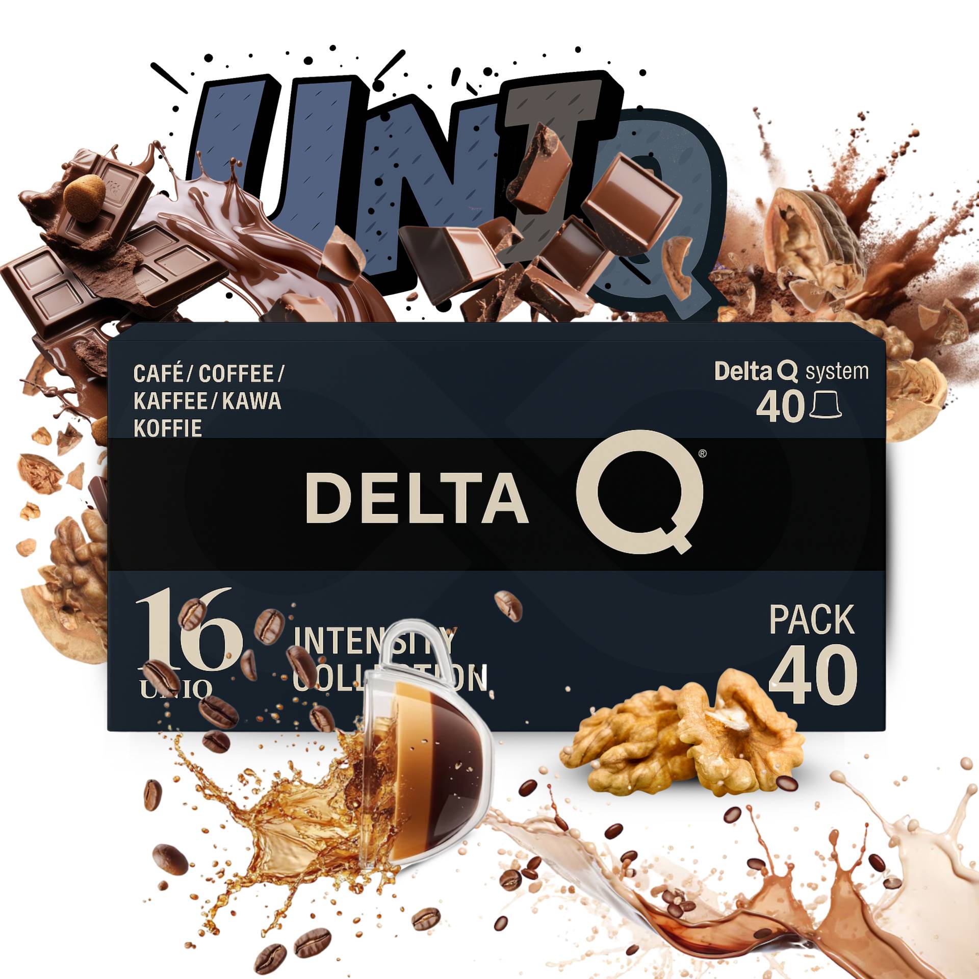 DELTA Q® Cápsulas Delta Q Uniq XL 40 un.