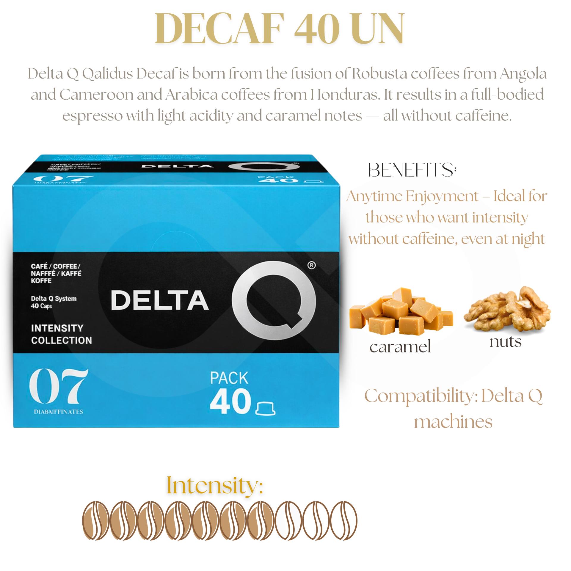 DELTA Q® Capsule Delta Q Deqafeinatus XL 40 pz.