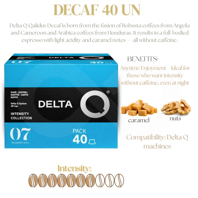 DELTA Q® Capsule Delta Q Deqafeinatus XL 40 pz.