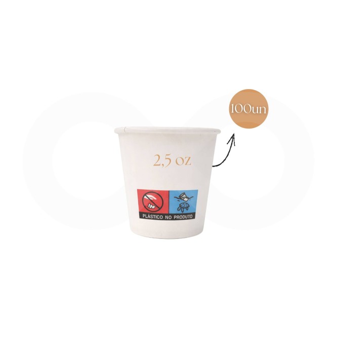 Papierbecher 2,5oz 100 Einheiten