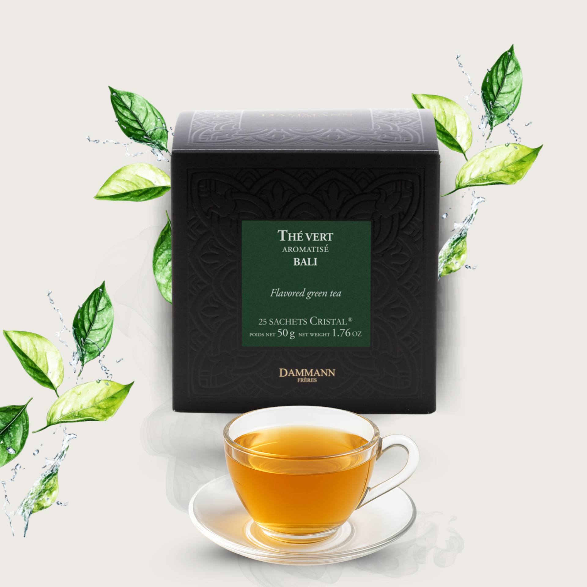 DAMMANN FRÈRES® Té Thé Vert Bali 25 uds.