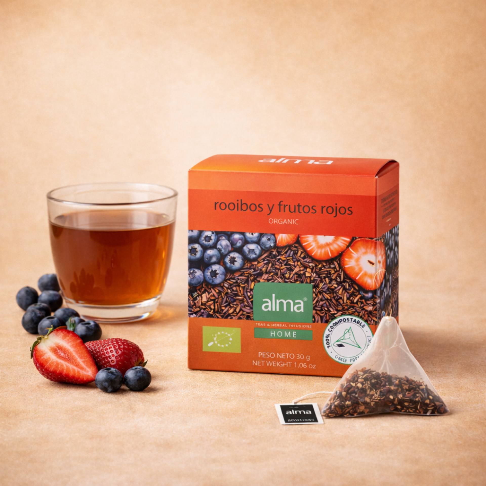 ALMA® Té Rooibos & Frutos Rojos 15 uds.